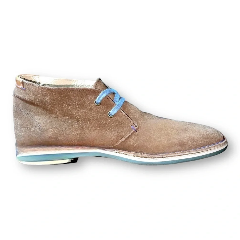 👞 TED BAKER London Abdon 2 Soft Blue Suede Ankle Boots |‎ Size 10